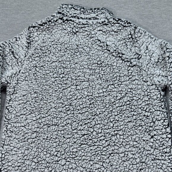 North & Acrux Womens Gray Cardinal Sherpa 1/4 Zip Pullover Jacket Long Sleeve XL - Picture 6 of 12